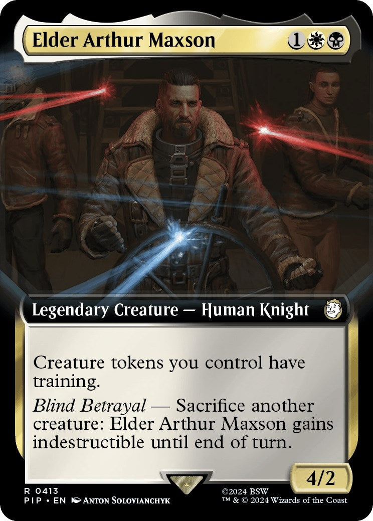 Image for Elder Arthur Maxson (Extended Art) (Universes Beyond: Fallout) (413) - Magic: The Gathering