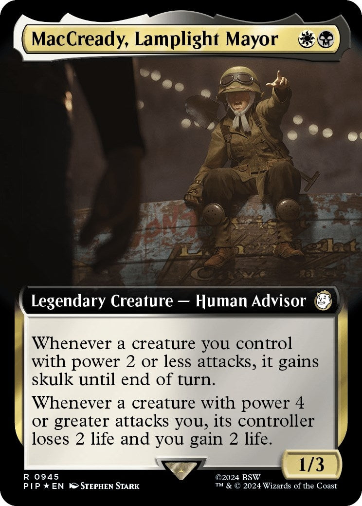 Image for MacCready, Lamplight Mayor (Extended Art) (Surge Foil) (Universes Beyond: Fallout) (945) - Magic: The Gathering