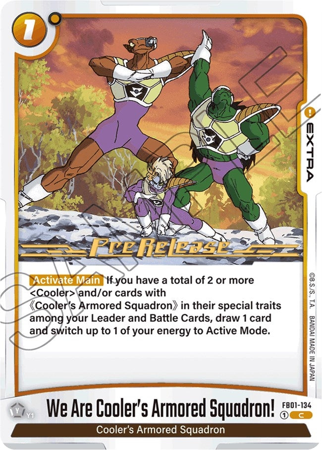 Image for We Are Cooler's Armored Squadron! (Awakened Pulse Pre-Release Cards) (FB01-134) - Dragon Ball Super: Fusion World