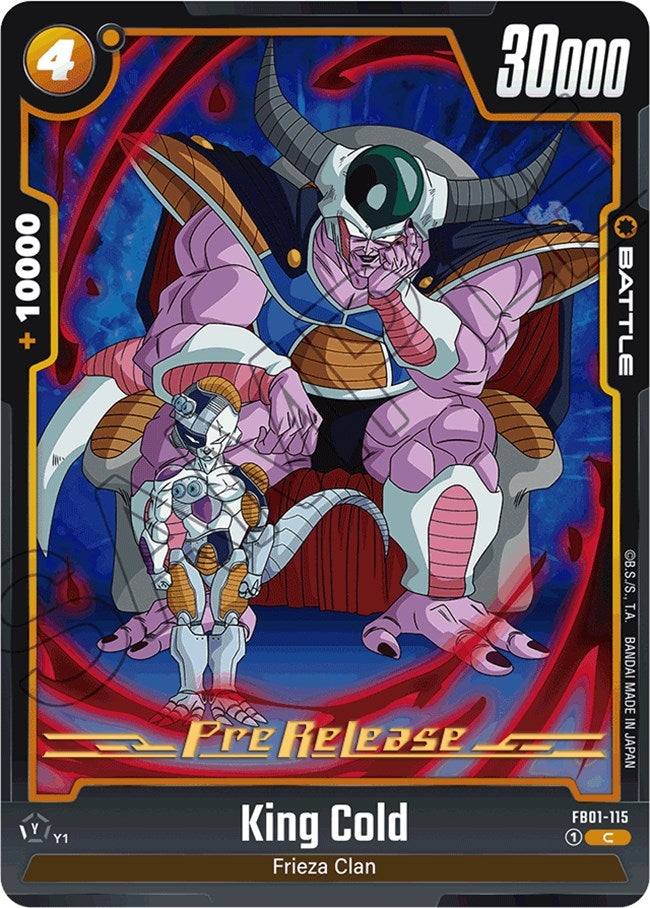 Image for King Cold (Awakened Pulse Pre-Release Cards) (FB01-115) - Dragon Ball Super: Fusion World