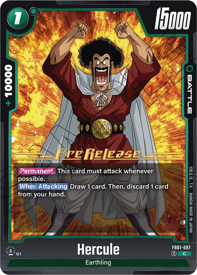 Image for Hercule (Awakened Pulse Pre-Release Cards) (FB01-097) - Dragon Ball Super: Fusion World
