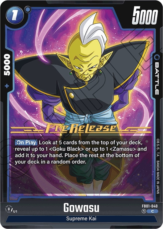 Image for Gowasu - FB01-040 (Awakened Pulse Pre-Release Cards) (FB01-040) - Dragon Ball Super: Fusion World