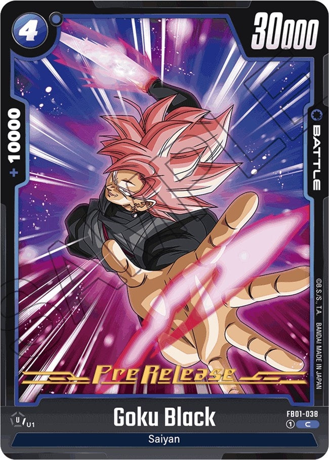 Image for Goku Black - FB01-038 (Awakened Pulse Pre-Release Cards) (FB01-038) - Dragon Ball Super: Fusion World