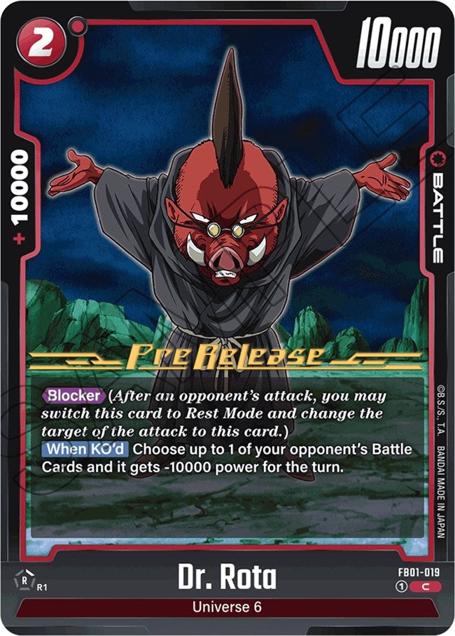 Image for Dr. Rota (Awakened Pulse Pre-Release Cards) (FB01-019) - Dragon Ball Super: Fusion World