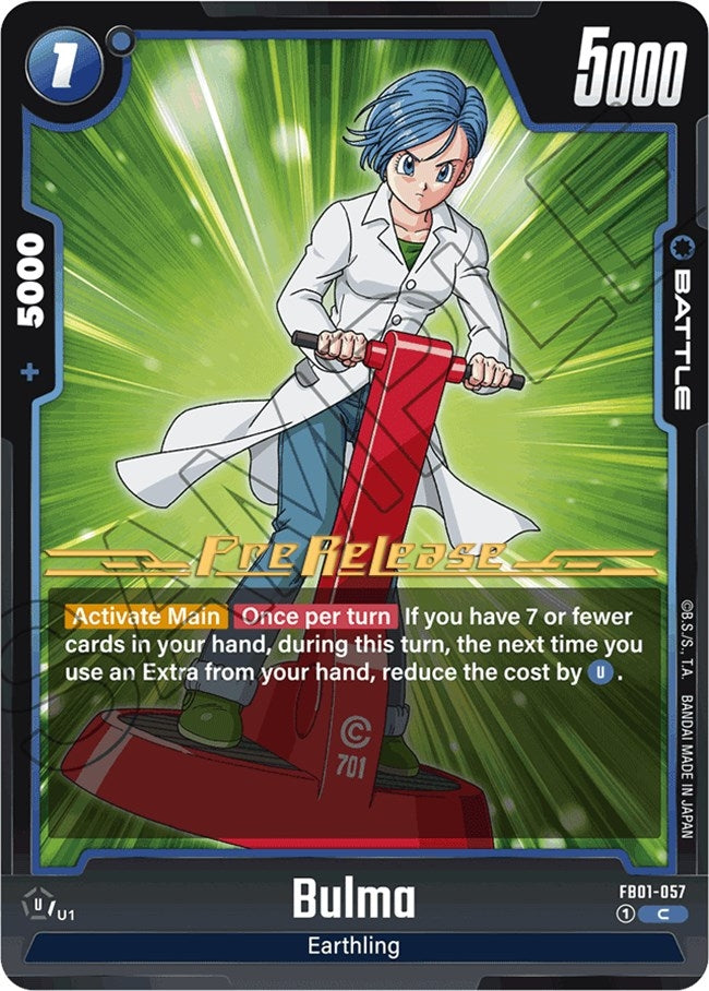 Image for Bulma (Awakened Pulse Pre-Release Cards) (FB01-057) - Dragon Ball Super: Fusion World
