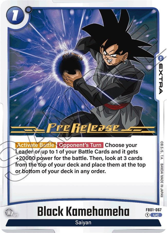 Image for Black Kamehameha (Awakened Pulse Pre-Release Cards) (FB01-067) - Dragon Ball Super: Fusion World