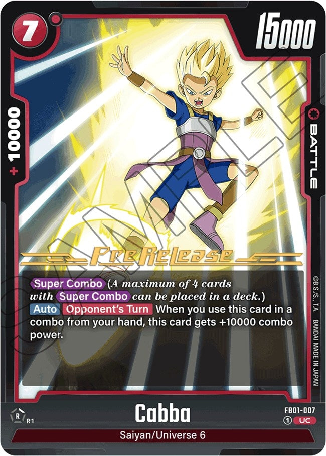 Image for Cabba (Awakened Pulse Pre-Release Cards) (FB01-007) - Dragon Ball Super: Fusion World