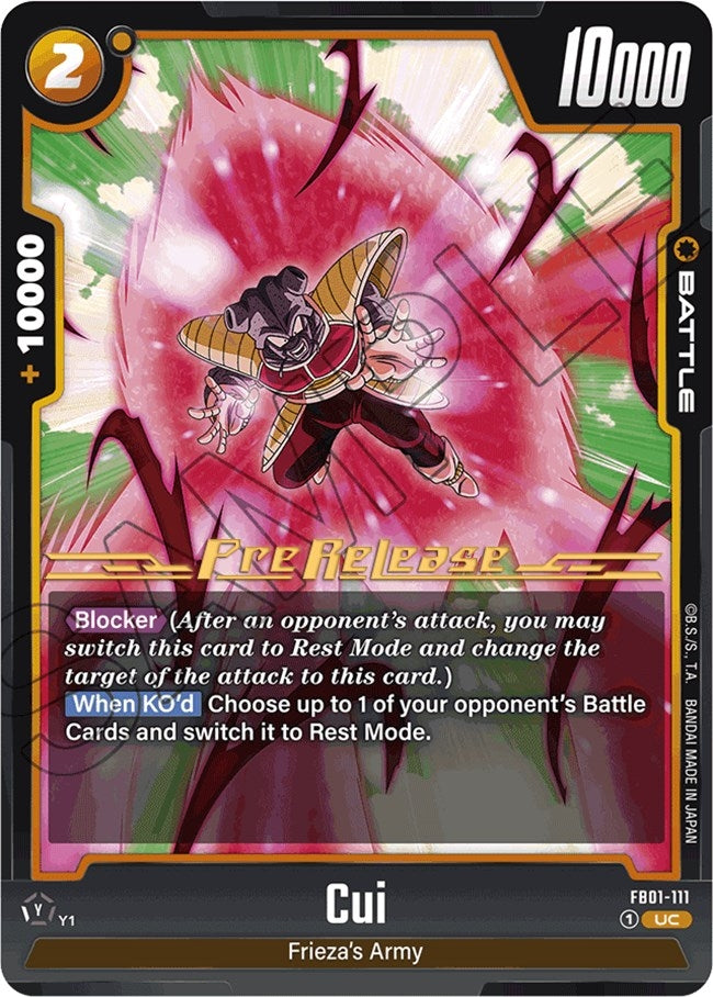 Image for Cui (Awakened Pulse Pre-Release Cards) (FB01-111) - Dragon Ball Super: Fusion World