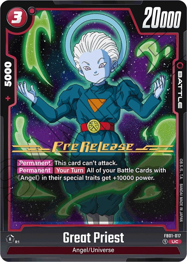 Image for Great Priest (Awakened Pulse Pre-Release Cards) (FB01-017) - Dragon Ball Super: Fusion World