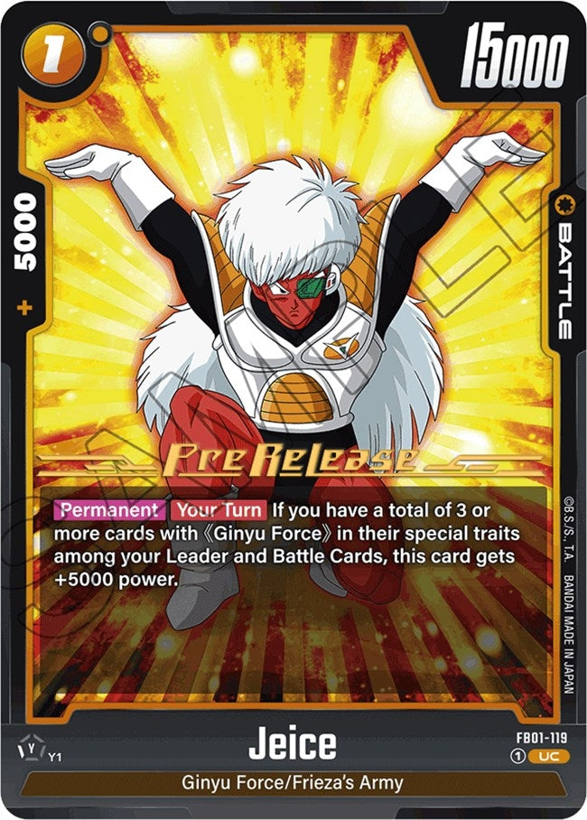 Image for Jeice (Awakened Pulse Pre-Release Cards) (FB01-119) - Dragon Ball Super: Fusion World