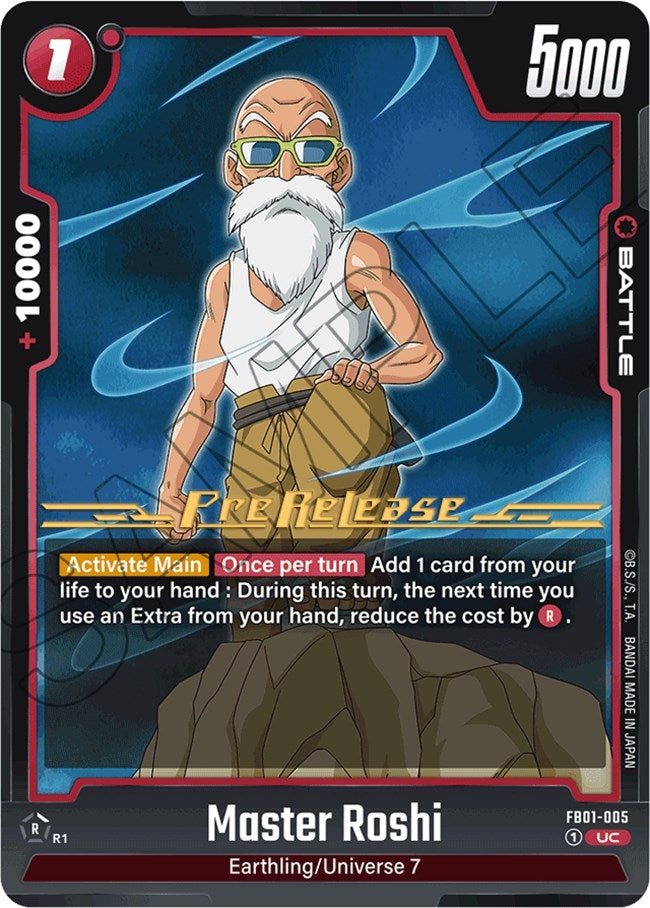 Image for Master Roshi (Awakened Pulse Pre-Release Cards) (FB01-005) - Dragon Ball Super: Fusion World