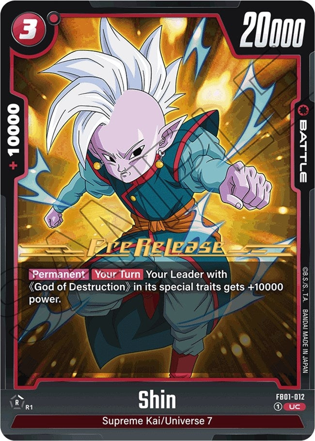 Image for Shin (Awakened Pulse Pre-Release Cards) (FB01-012) - Dragon Ball Super: Fusion World
