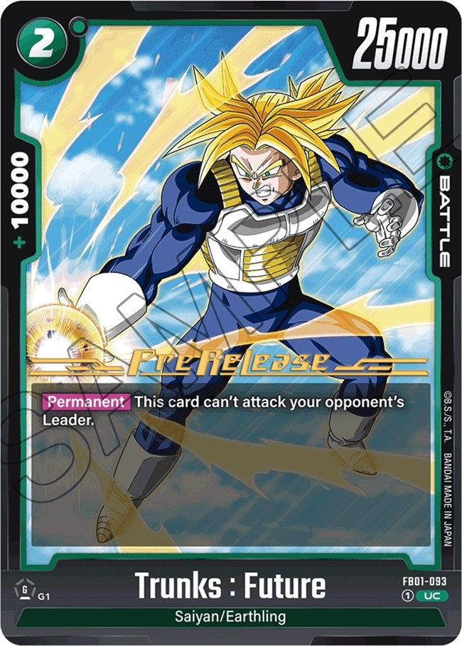 Image for Trunks : Future - FB01-093 (Awakened Pulse Pre-Release Cards) (FB01-093) - Dragon Ball Super: Fusion World