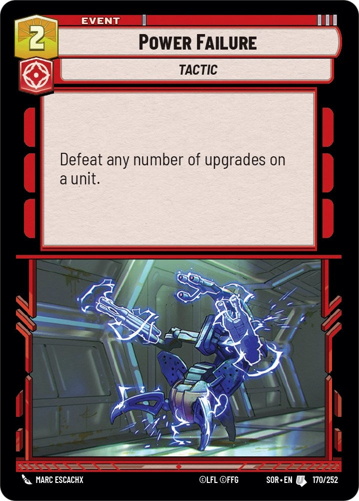 Image for Power Failure (Spark of Rebellion) (170/252) - Star Wars: Unlimited