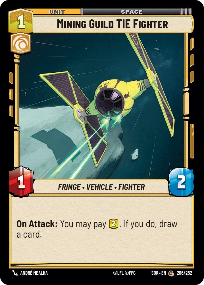 Image for Mining Guild TIE Fighter (Spark of Rebellion) (206/252) - Star Wars: Unlimited