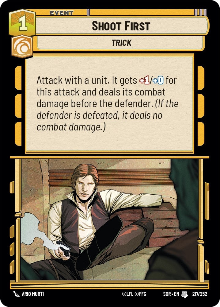 Image for Shoot First (Spark of Rebellion) (217/252) - Star Wars: Unlimited