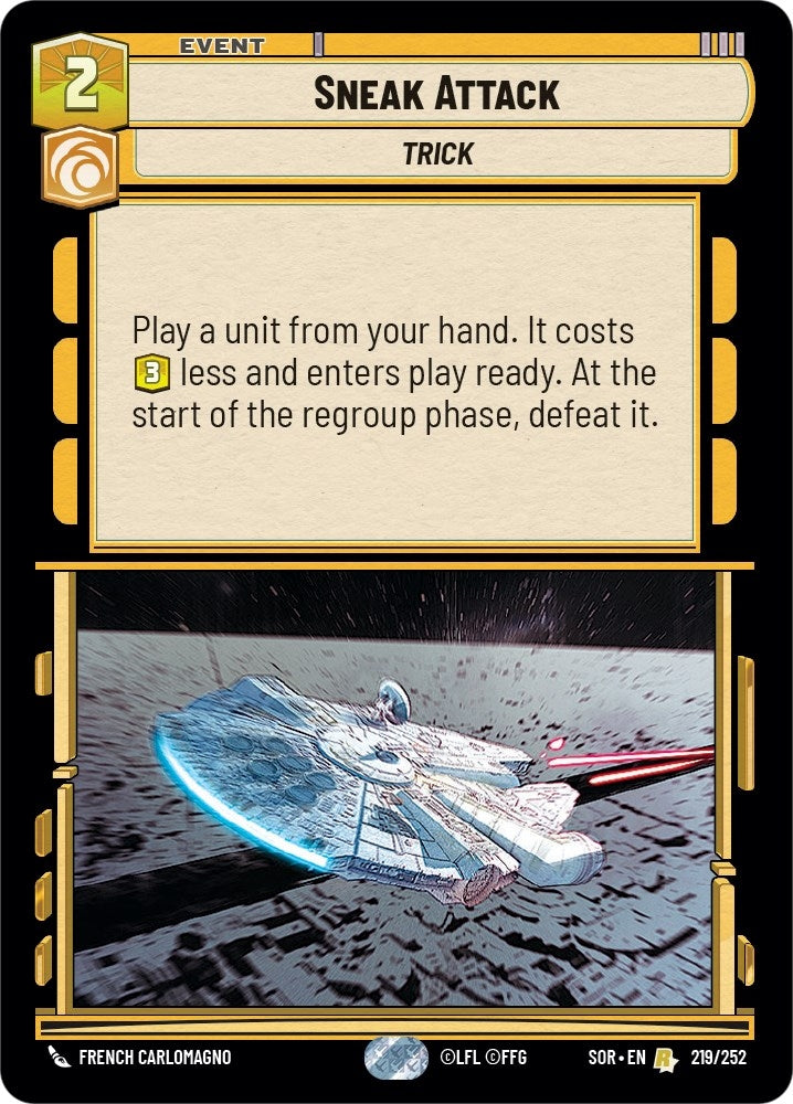 Image for Sneak Attack (Spark of Rebellion) (219/252) - Star Wars: Unlimited