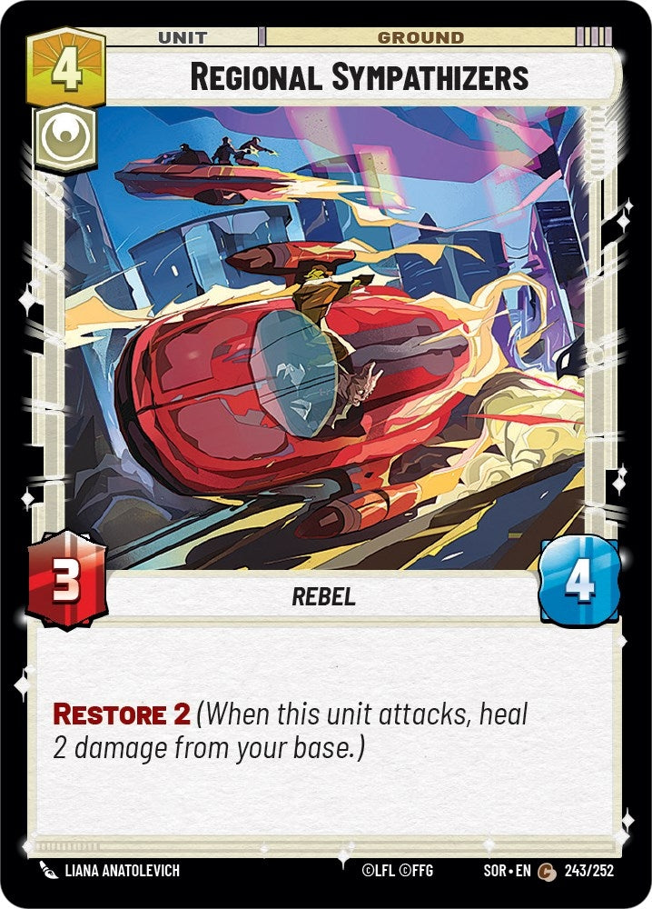 Image for Regional Sympathizers (Spark of Rebellion) (243/252) - Star Wars: Unlimited