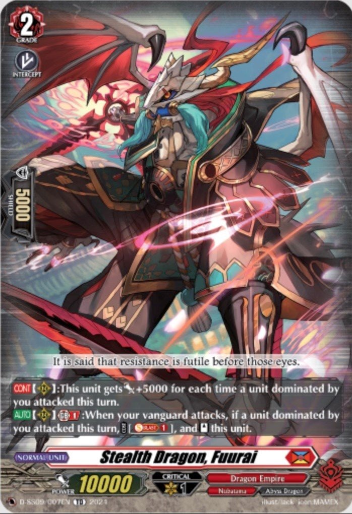 Image for Stealth Dragon, Fuurai (D-SS09: Special Series 09 Stride Deckset -Shiranui-) (D-SS09/007EN) - Cardfight Vanguard