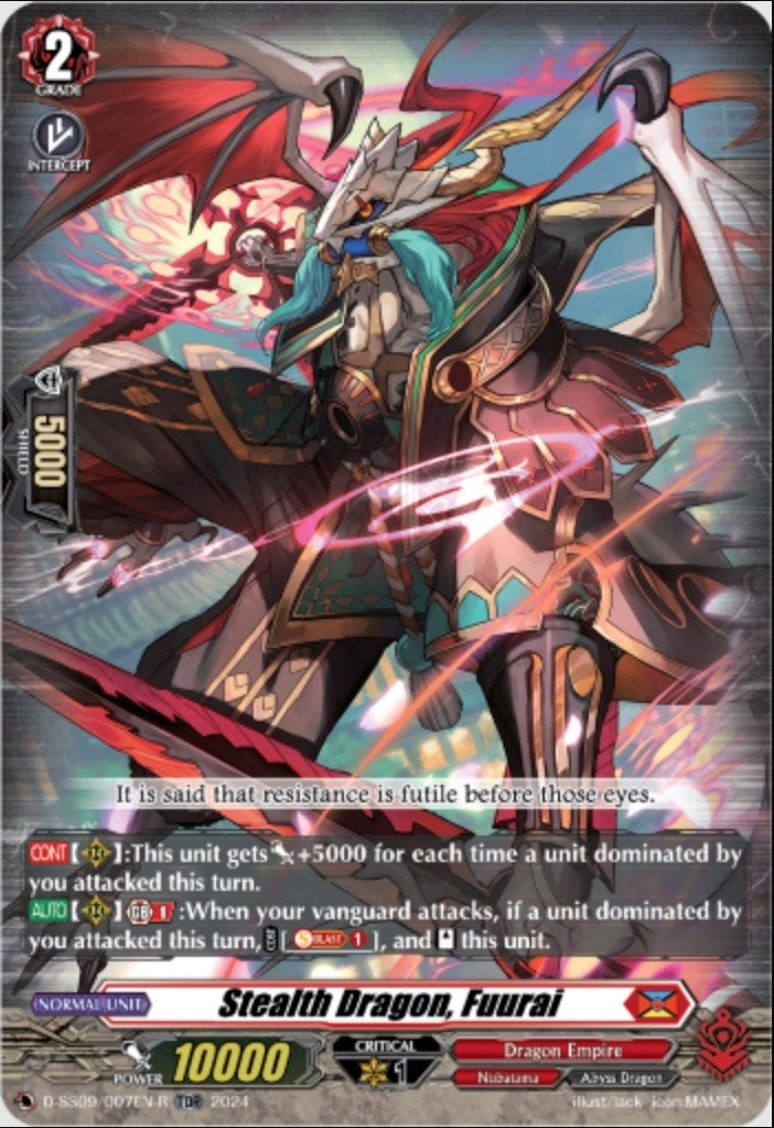 Image for Stealth Dragon, Fuurai (TDR) (D-SS09: Special Series 09 Stride Deckset -Shiranui-) (D-SS09/007EN-R) - Cardfight Vanguard