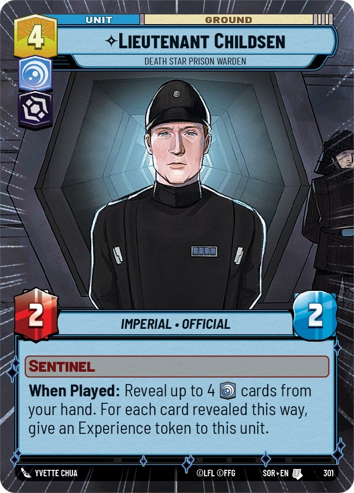 Image for Lieutenant Childsen - Death Star Prison Warden (Hyperspace) (Spark of Rebellion) (301) - Star Wars: Unlimited