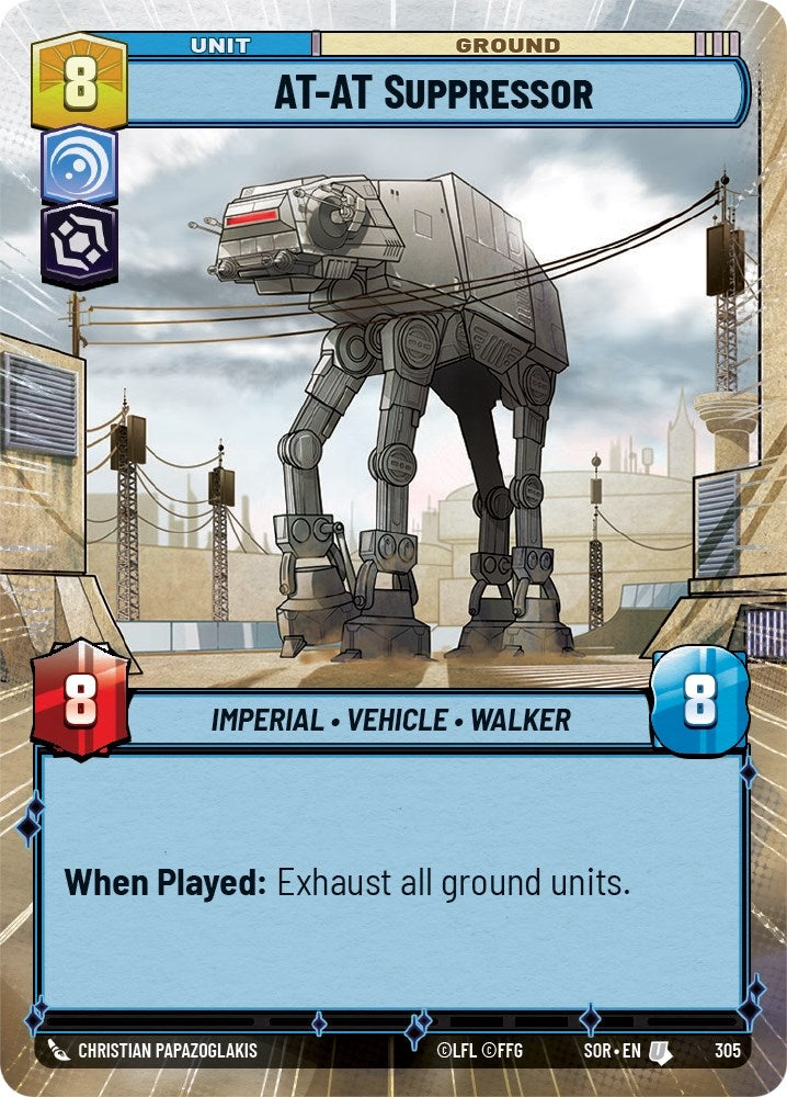 Image for AT-AT Suppressor (Hyperspace) (Spark of Rebellion) (305) - Star Wars: Unlimited