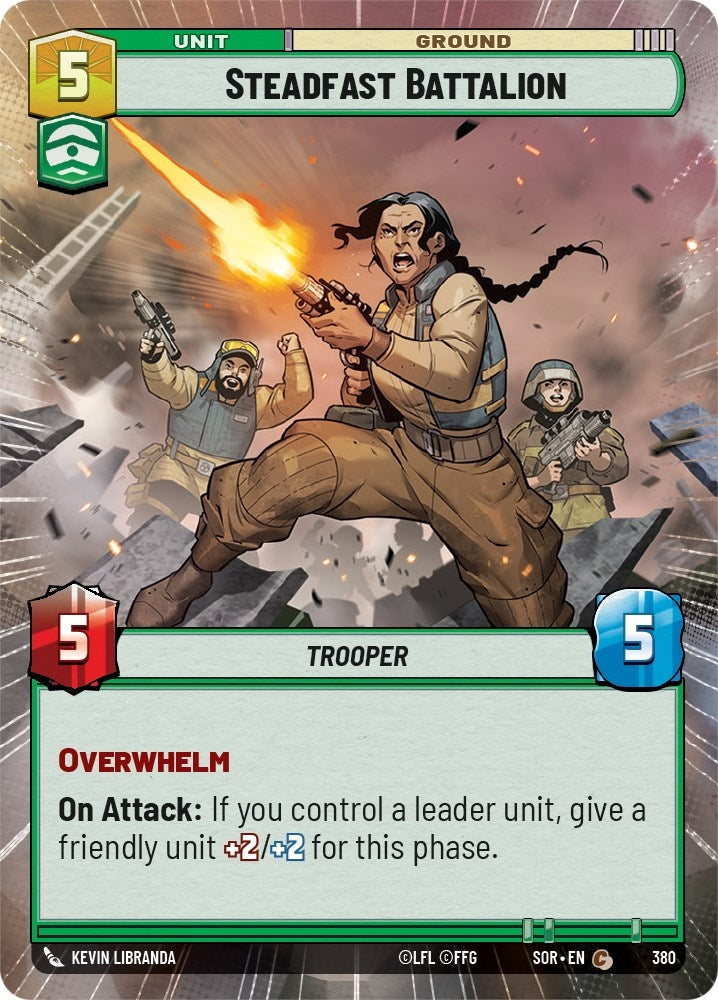 Image for Steadfast Battalion (Hyperspace) (Spark of Rebellion) (380) - Star Wars: Unlimited