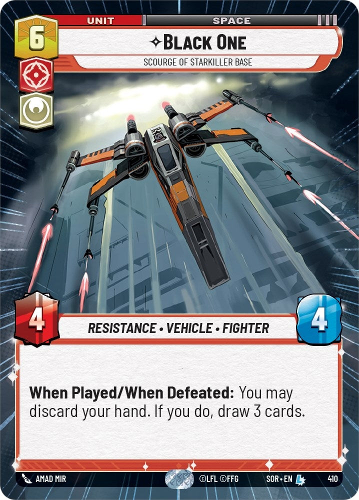 Image for Black One - Scourge of Starkiller Base (Hyperspace) (Spark of Rebellion) (410) - Star Wars: Unlimited