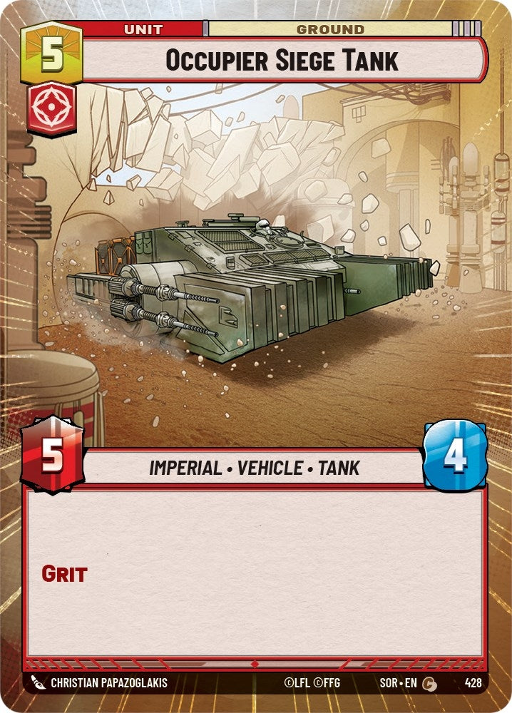 Image for Occupier Siege Tank (Hyperspace) (Spark of Rebellion) (428) - Star Wars: Unlimited