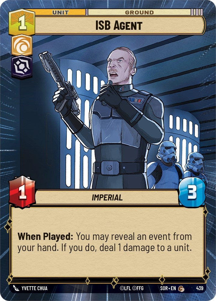 Image for ISB Agent (Hyperspace) (Spark of Rebellion) (439) - Star Wars: Unlimited