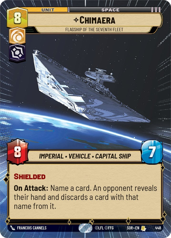 Image for Chimaera - Flagship of the Seventh Fleet (Hyperspace) (Spark of Rebellion) (448) - Star Wars: Unlimited