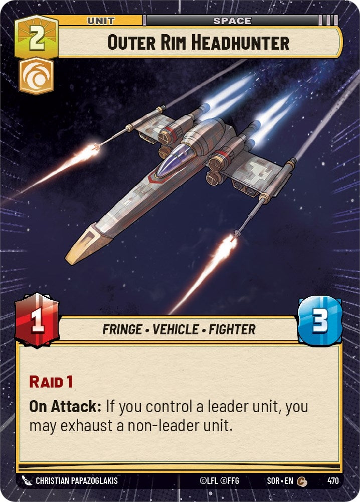 Image for Outer Rim Headhunter (Hyperspace) (Spark of Rebellion) (470) - Star Wars: Unlimited