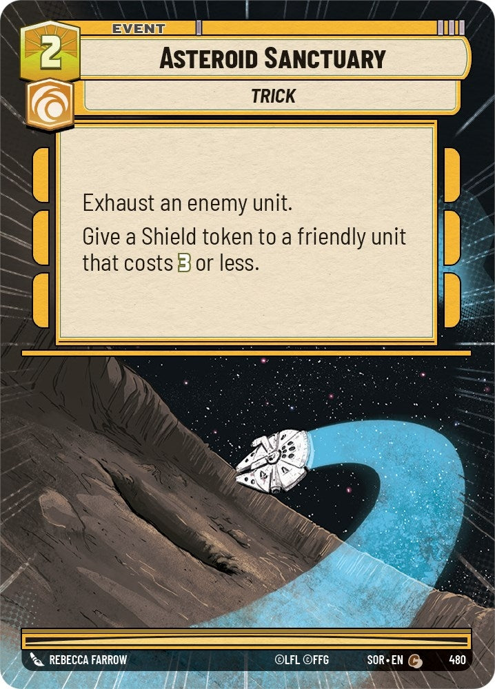 Image for Asteroid Sanctuary (Hyperspace) (Spark of Rebellion) (480) - Star Wars: Unlimited
