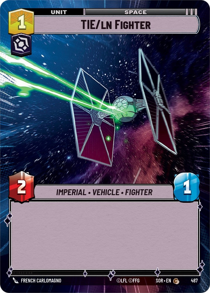 Image for TIE/ln Fighter (Hyperspace) (Spark of Rebellion) (487) - Star Wars: Unlimited