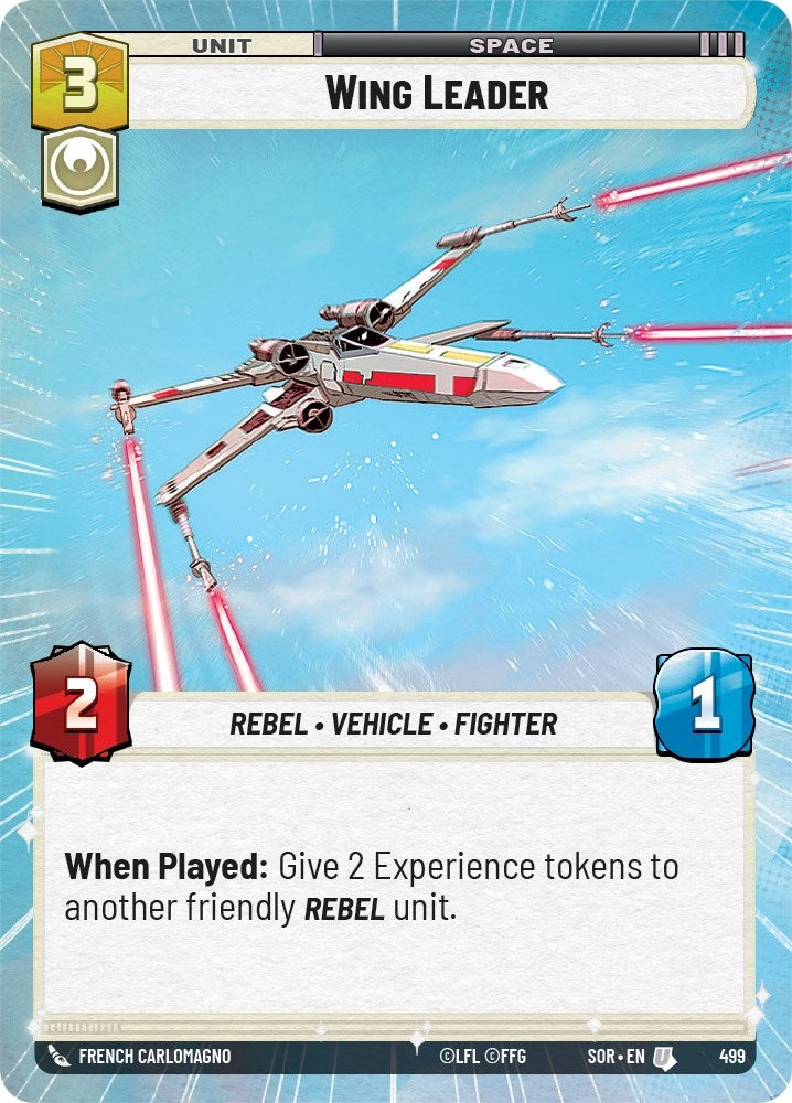 Image for Wing Leader (Hyperspace) (Spark of Rebellion) (499) - Star Wars: Unlimited