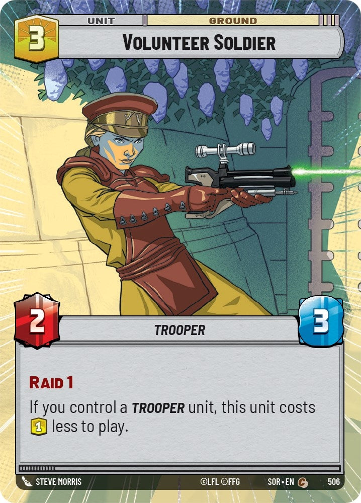 Image for Volunteer Soldier (Hyperspace) (Spark of Rebellion) (506) - Star Wars: Unlimited