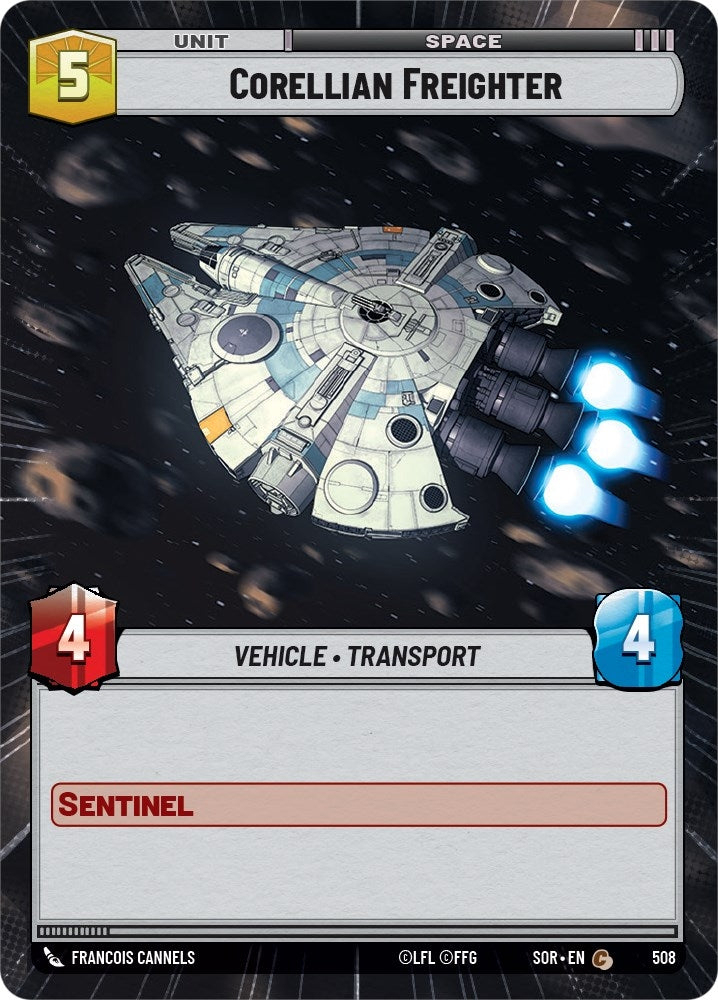 Image for Corellian Freighter (Hyperspace) (Spark of Rebellion) (508) - Star Wars: Unlimited