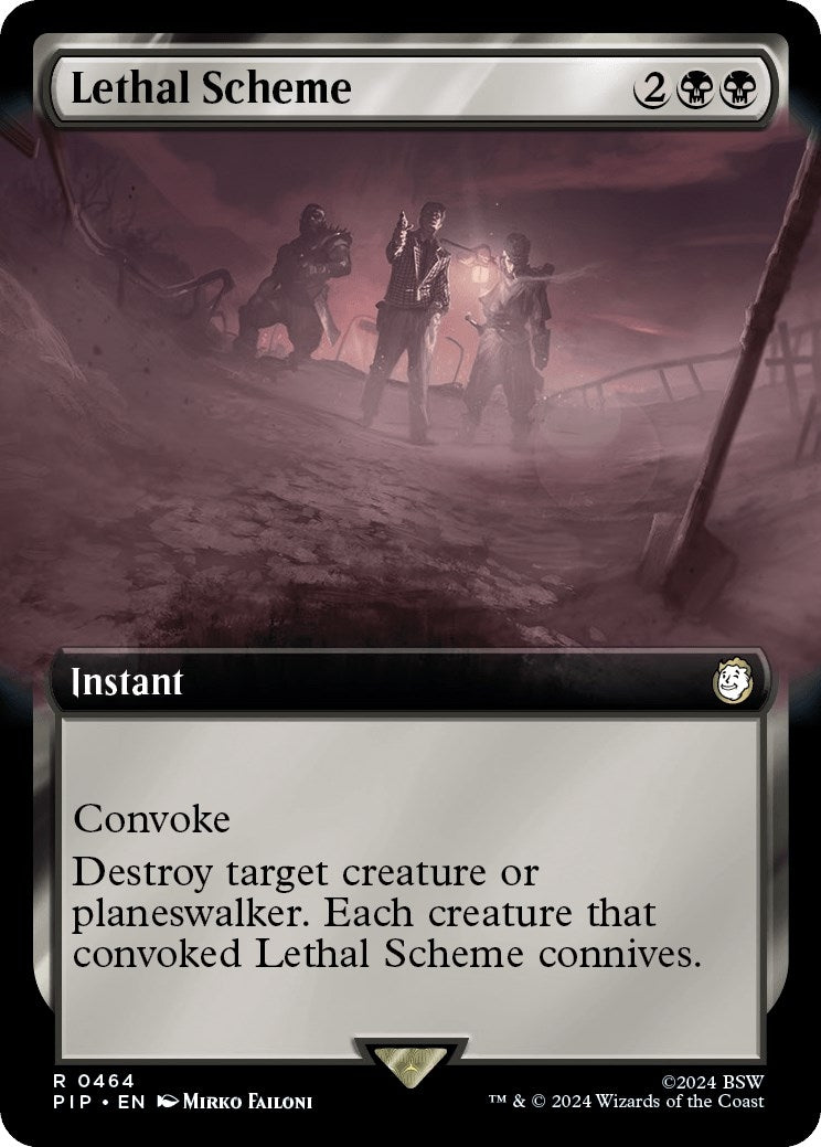 Image for Lethal Scheme (Extended Art) (Universes Beyond: Fallout) (464) - Magic: The Gathering