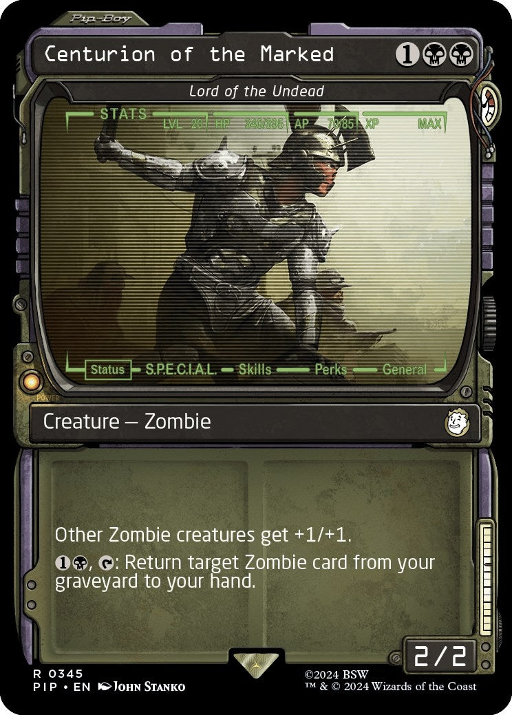 Image for Centurion of the Marked - Lord of the Undead (Showcase) (Universes Beyond: Fallout) (345) - Magic: The Gathering