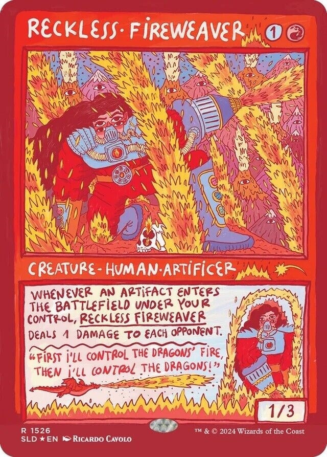 Image for Reckless Fireweaver (Rainbow Foil) (Secret Lair Drop Series) (1526) - Magic: The Gathering