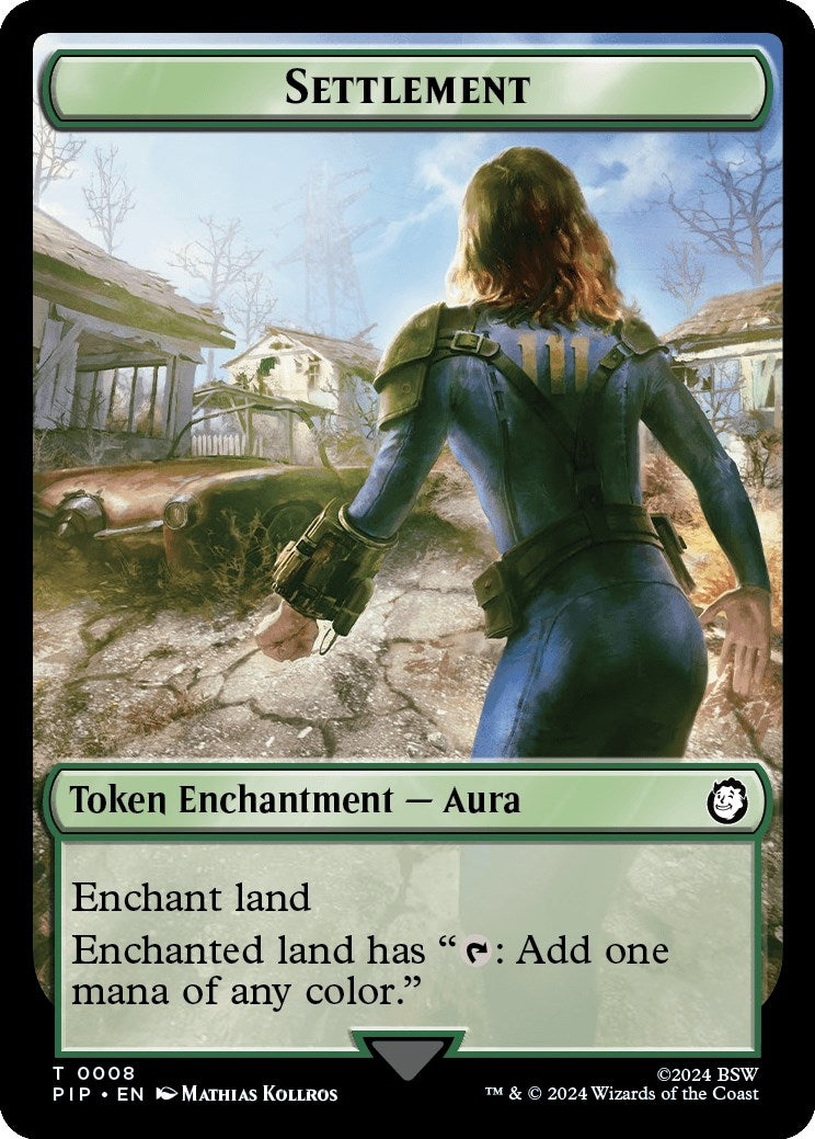 Image for Settlement // Food (0013) Double-Sided Token (Universes Beyond: Fallout) (8 // 13) - Magic: The Gathering
