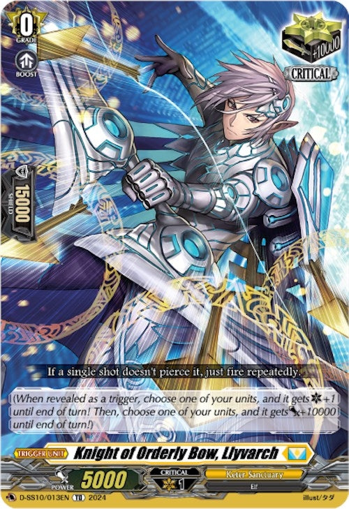 Image for Knight of Orderly Bow, Llyvarch (D-SS10: Special Series 10 Stride Deckset -Luard-) (D-SS10/013EN) - Cardfight Vanguard