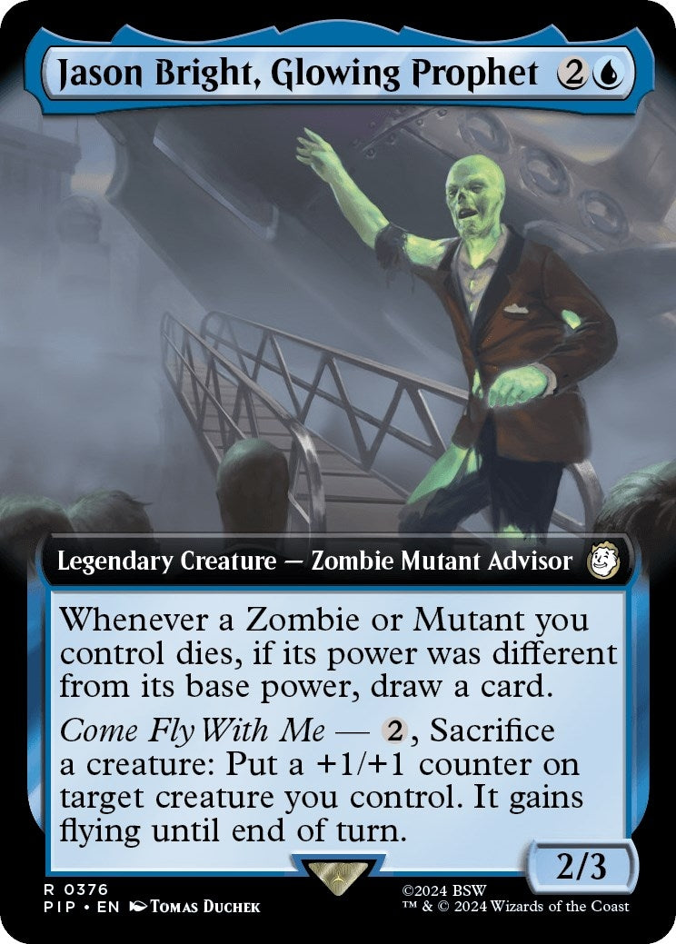 Image for Jason Bright, Glowing Prophet (Extended Art) (Universes Beyond: Fallout) (376) - Magic: The Gathering