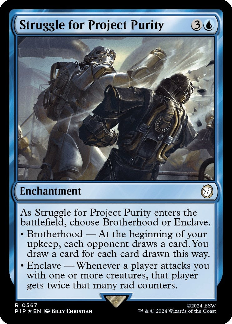 Image for Struggle for Project Purity (Surge Foil) (Universes Beyond: Fallout) (567) - Magic: The Gathering