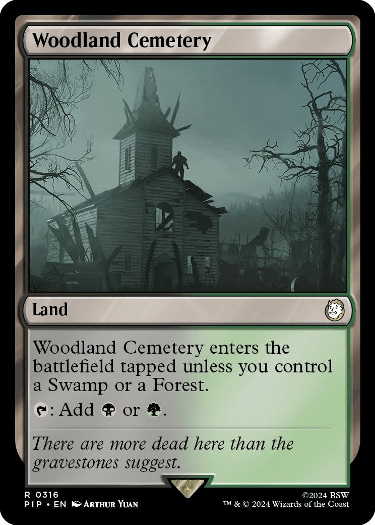 Image for Woodland Cemetery (Universes Beyond: Fallout) (316) - Magic: The Gathering