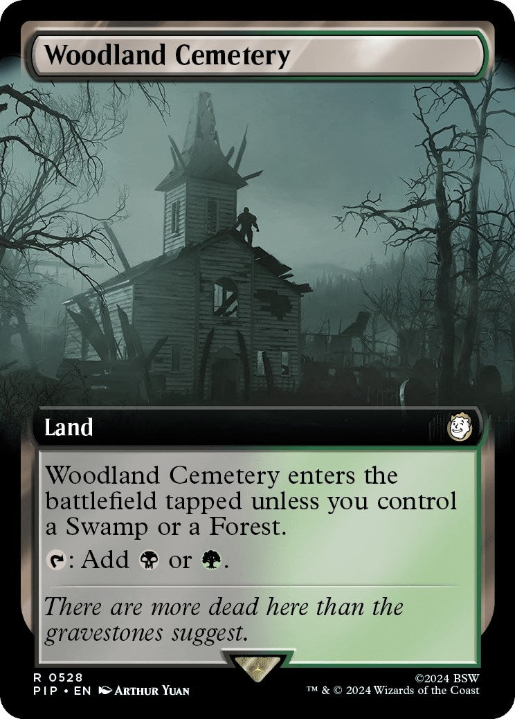 Image for Woodland Cemetery (Extended Art) (Universes Beyond: Fallout) (528) - Magic: The Gathering