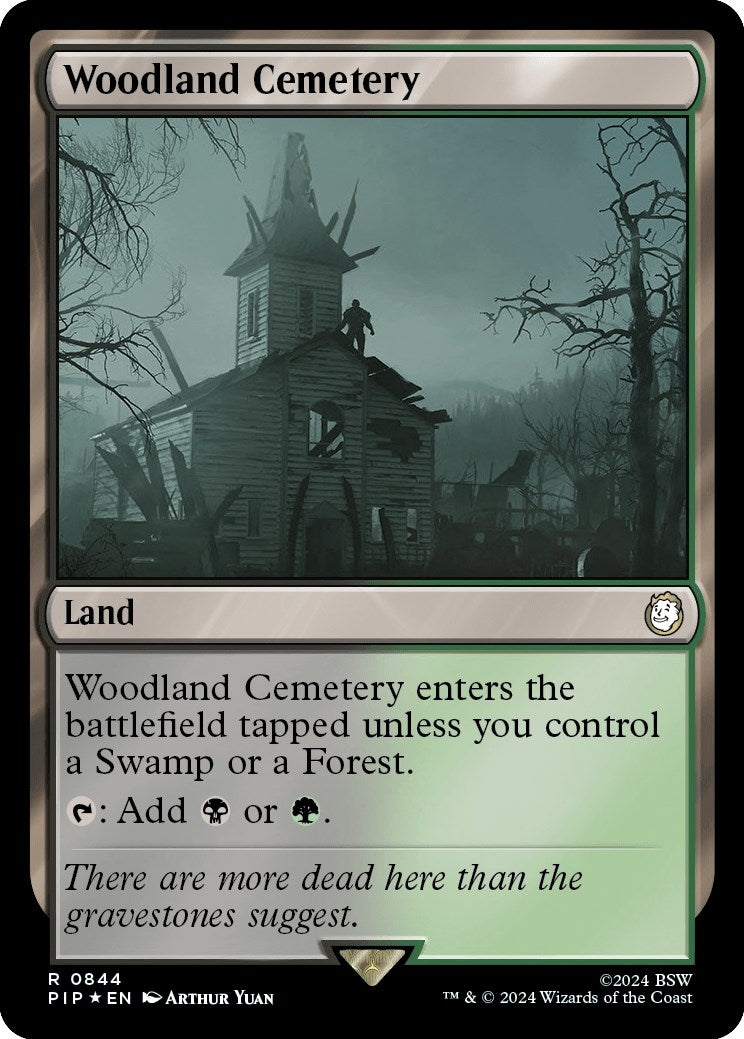 Image for Woodland Cemetery (Surge Foil) (Universes Beyond: Fallout) (844) - Magic: The Gathering