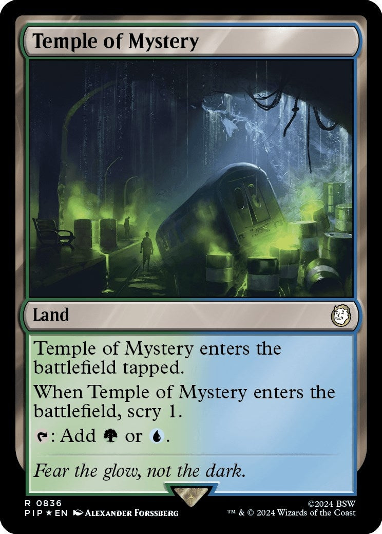 Image for Temple of Mystery (Surge Foil) (Universes Beyond: Fallout) (836) - Magic: The Gathering
