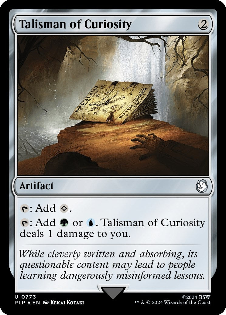 Image for Talisman of Curiosity (Surge Foil) (Universes Beyond: Fallout) (773) - Magic: The Gathering
