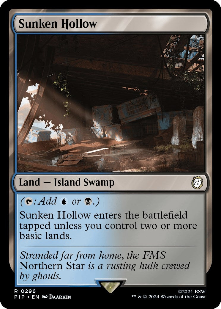 Image for Sunken Hollow (Universes Beyond: Fallout) (296) - Magic: The Gathering